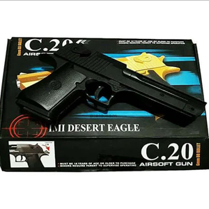 تفنگ اسباب بازی کلت فلزی ساچمه ای ایرسافت گان مدل AIRSOFT GUN C.20_اسباب بازی